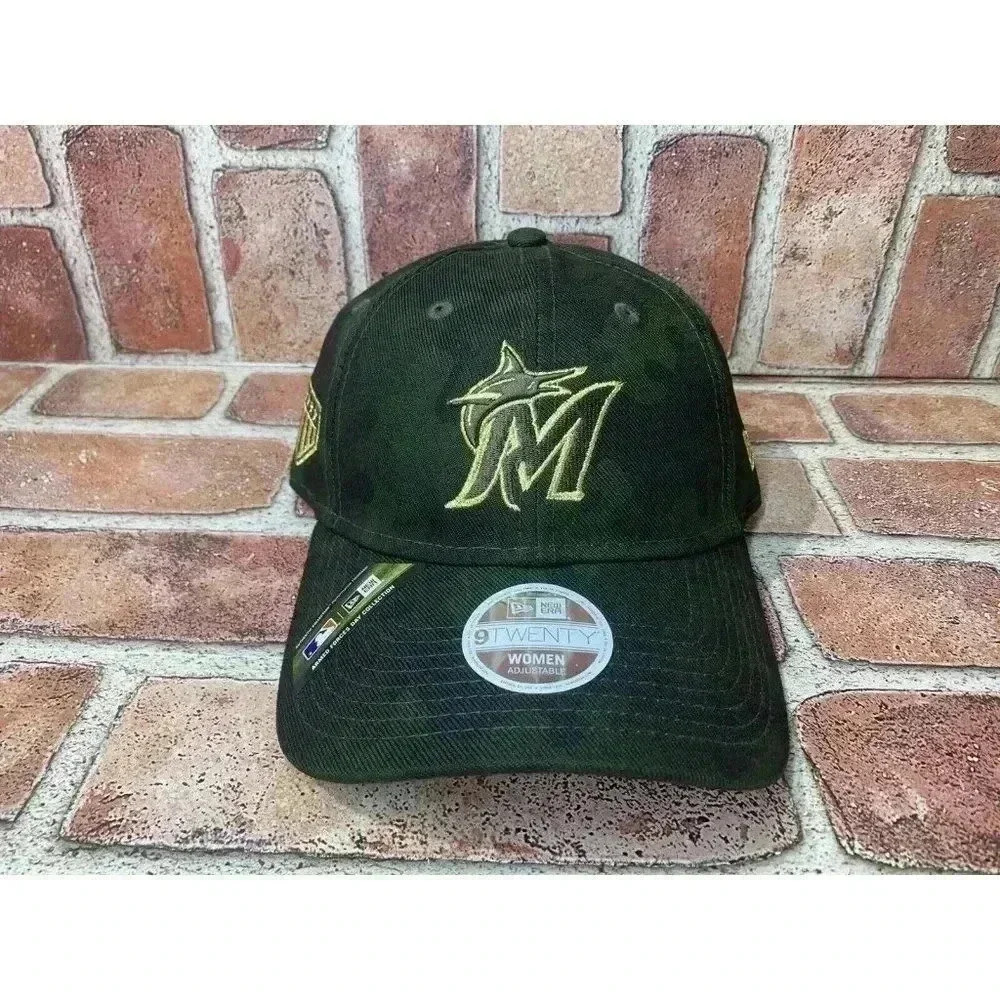 Miami Marlins MLB  Armed Forces Day New Era 9TWENTY Hat (WOMEN'S One-Size)